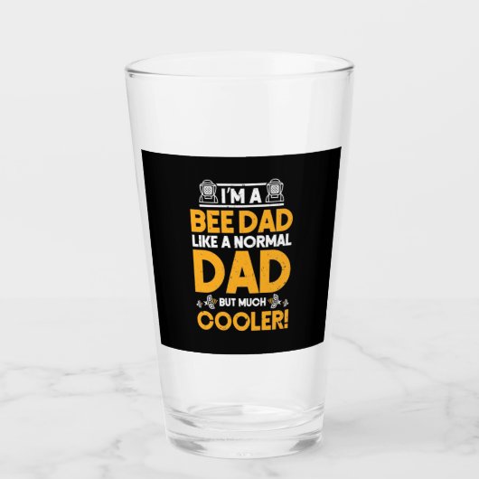 Ik ben een bijenvader glas (Voorkant)