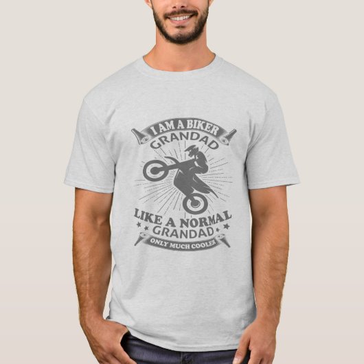 Ik ben een Biker Grandad T-Shirt (Voorkant)