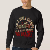 Ik ben een biker GrandPa cool T-shirt voor mannen (Voorkant)