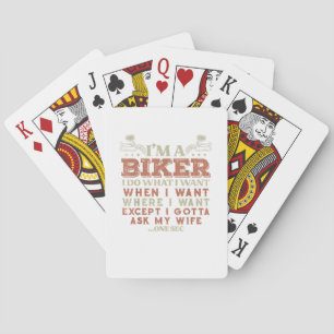 Ik Ben Een Biker Ik Doe Wat Ik Wil Grappige Motor  Pokerkaarten