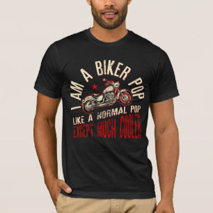 Ik ben een Biker Pop print Funny Gift for Cool Gra T-shirt