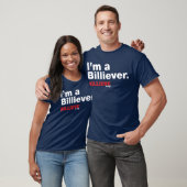 "Ik ben een Billiever" Navy Blue Tee Shirt (Unisex)
