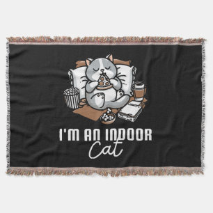 Ik ben een binnenkat - Introverte kat Deken