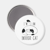 Ik ben een binnenkat magneet (Voorkant / Achterkant)