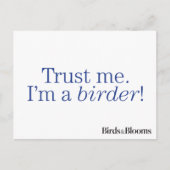 Ik ben een Birder Briefkaart (Voorkant)