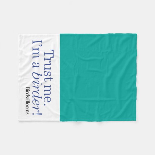 Ik ben een Birder Fleece Deken (Voorkant (Horizontaal))