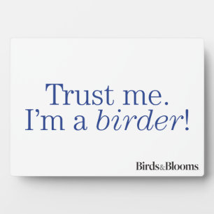 Ik ben een Birder Fotoplaat