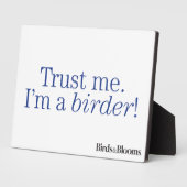 Ik ben een Birder Fotoplaat (Zijkant)
