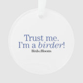 Ik ben een Birder Ornament (voorkant)