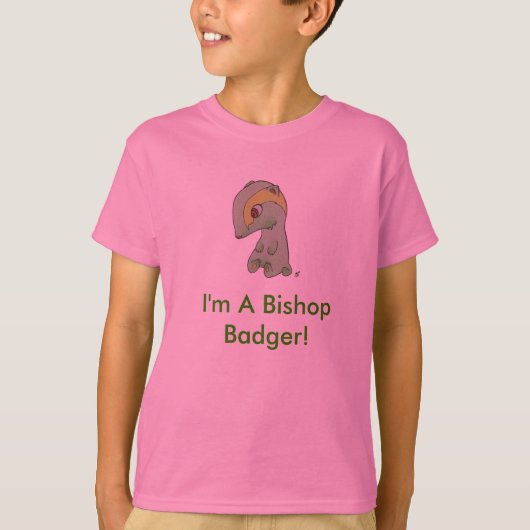 Ik ben een bisschop Badger! T-shirt (Voorkant)