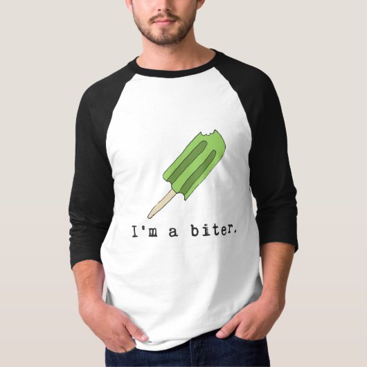 Ik ben een bitter met Limoen Popsicle T-shirt (Voorkant)