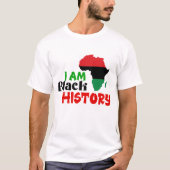 Ik ben een Black History T-shirt (Voorkant)