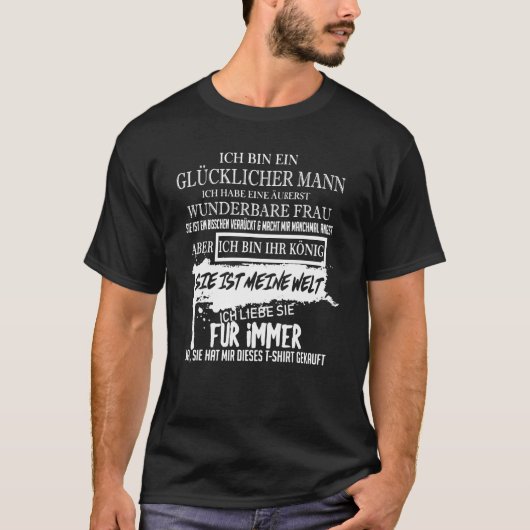 Ik ben een blij man t-shirt (Voorkant)