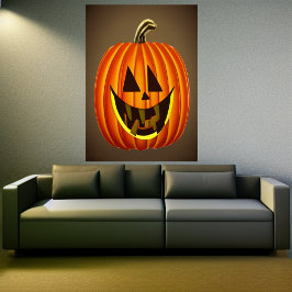 Ik ben een blij pompoen. | AI Art Poster