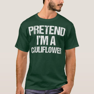 Ik ben een bloemenkostuum Funny Lazy Hallo T-shirt