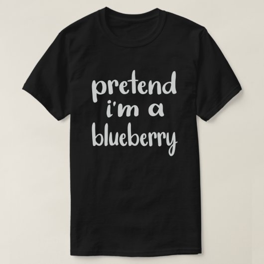 Ik ben een Blueberry Lazy Halloween Costume T-shirt (Design voorkant)