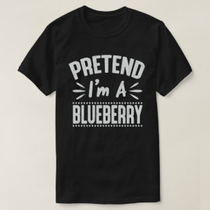 Ik ben een Blueberry Lazy Halloween Costume T-shirt