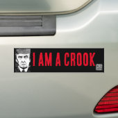 IK BEN EEN BOEF, Trump bumper sticker (Op auto)