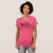 Ik ben een boekdraak, geen worm t-shirt (Voorkant volledig)