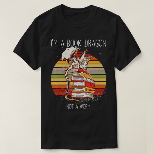 Ik ben een boekendraak t-shirt (Design voorkant)