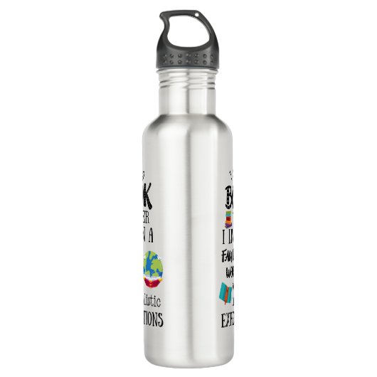 Ik ben een boekenloper die in een fantastische wer waterfles  (Achterkant)