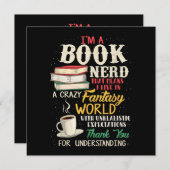 Ik ben een boekennerd - Boekenliefhebber - Literat (Voorkant / Achterkant)