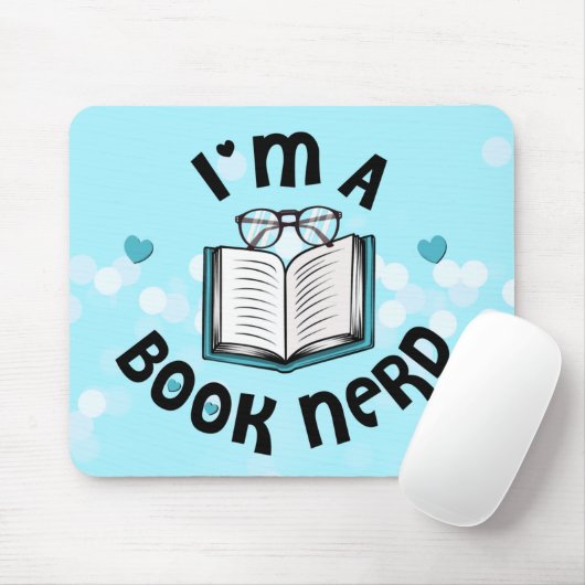 Ik ben een boekennerd muismat (Met muis)