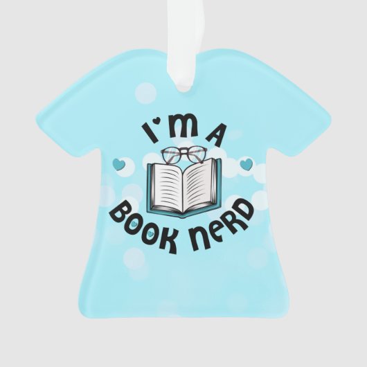 Ik ben een boekennerd ornament (voorkant)