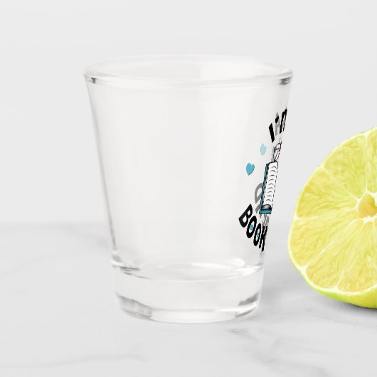 Ik ben een boekennerd shot glas (Links)