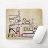 ik ben een boekenworm muismat (Met muis)