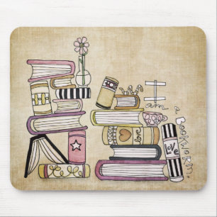 ik ben een boekenworm muismat