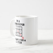 Ik ben een boekhouder die ik altijd een oplossing  koffiemok (Voorkant links)