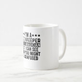 Ik ben een boekhouder, geen tovenaarsmunt. koffiemok (Voorkant rechts)