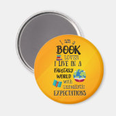 Ik ben een boekwinkel in een Fantastische wereld Magneet (Voorkant / Achterkant)