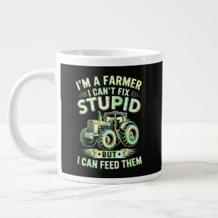 Ik ben een boer, ik kan stomheid niet repareren grote koffiekop