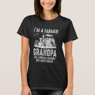 Ik ben een boer opa rancher tractor liefhebber Boe T-shirt