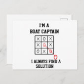 Ik ben een bootkapitein, ik vind altijd een oploss briefkaart (Voorkant / Achterkant)