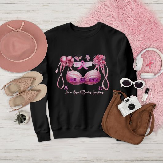 Ik ben een borstkanker overlevende Pink Ribbon Trui