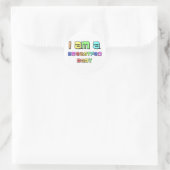 Ik ben een borstvoeding Baby Ronde Sticker (Tas)