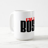 IK BEN EEN BOSS KOFFIEMOK (Voorkant links)
