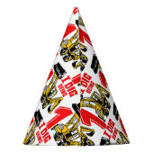 Ik ben één bouwsteen van de eerste verjaardag. feesthoedjes (Achterkant)