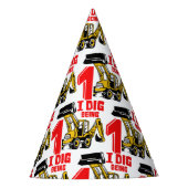 Ik ben één bouwsteen van de eerste verjaardag. feesthoedjes (Voorkant)