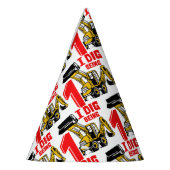 Ik ben één bouwsteen van de eerste verjaardag. feesthoedjes (Links)