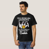 Ik ben een bowling opa t-shirt (Voorkant volledig)