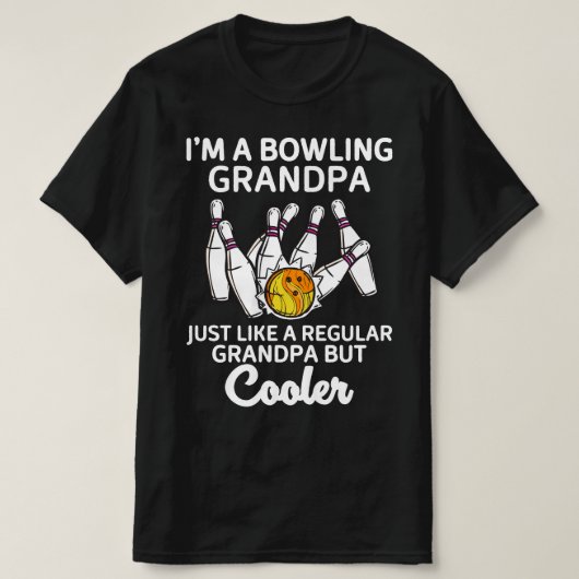 Ik ben een bowling opa t-shirt (Design voorkant)