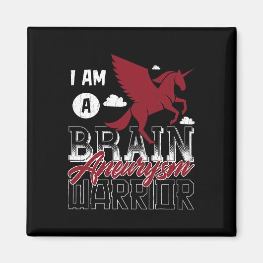 Ik ben een Brain Aneurysm Warrior Awareness Suppor Magneet (Voorkant)