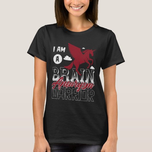 Ik ben een Brain Aneurysm Warrior Awareness Suppor T-shirt (Voorkant)