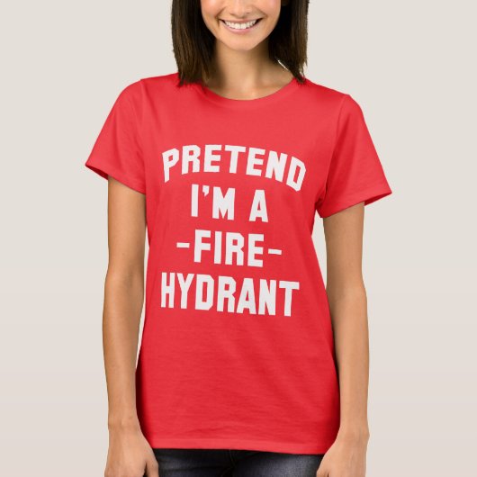 Ik ben een brandweerman. Funny Halloween. T-shirt (Voorkant)