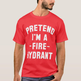Ik ben een brandweerman. Funny Halloween. T-shirt