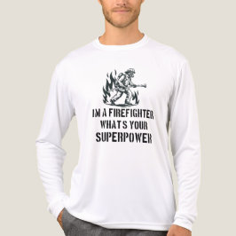 Ik ben een brandweerman, wat is jouw superkracht Tri-Blend shirt